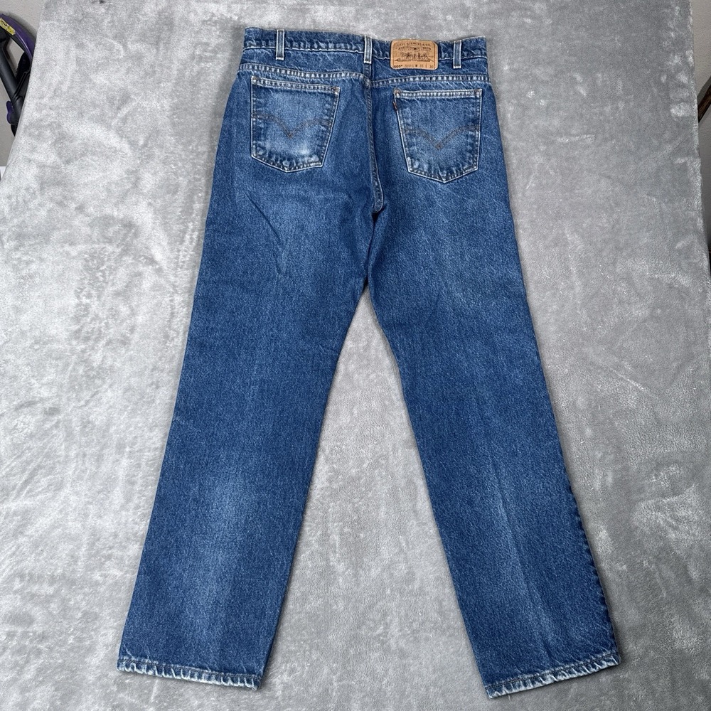 Vintage Levis Jeans Mens 35x30 (Fits 33x29) 505 Orange Tab 90s Made in USA - Picture 2 of 16